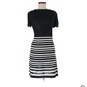 Ravel Women's Knit Dress Black & White Lightweight Size Small NWT